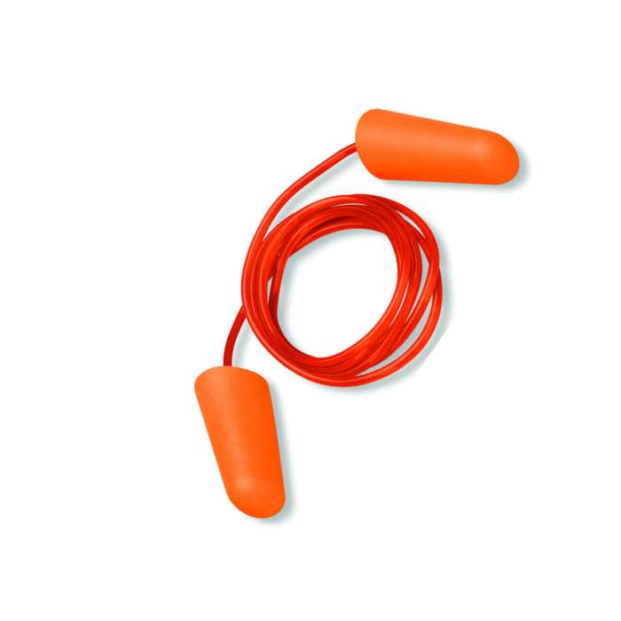Best Sale disposable ear plugs with cord, orange, NRR 32dB, easy insertion and removal earplugs noise reduction from Vietnam