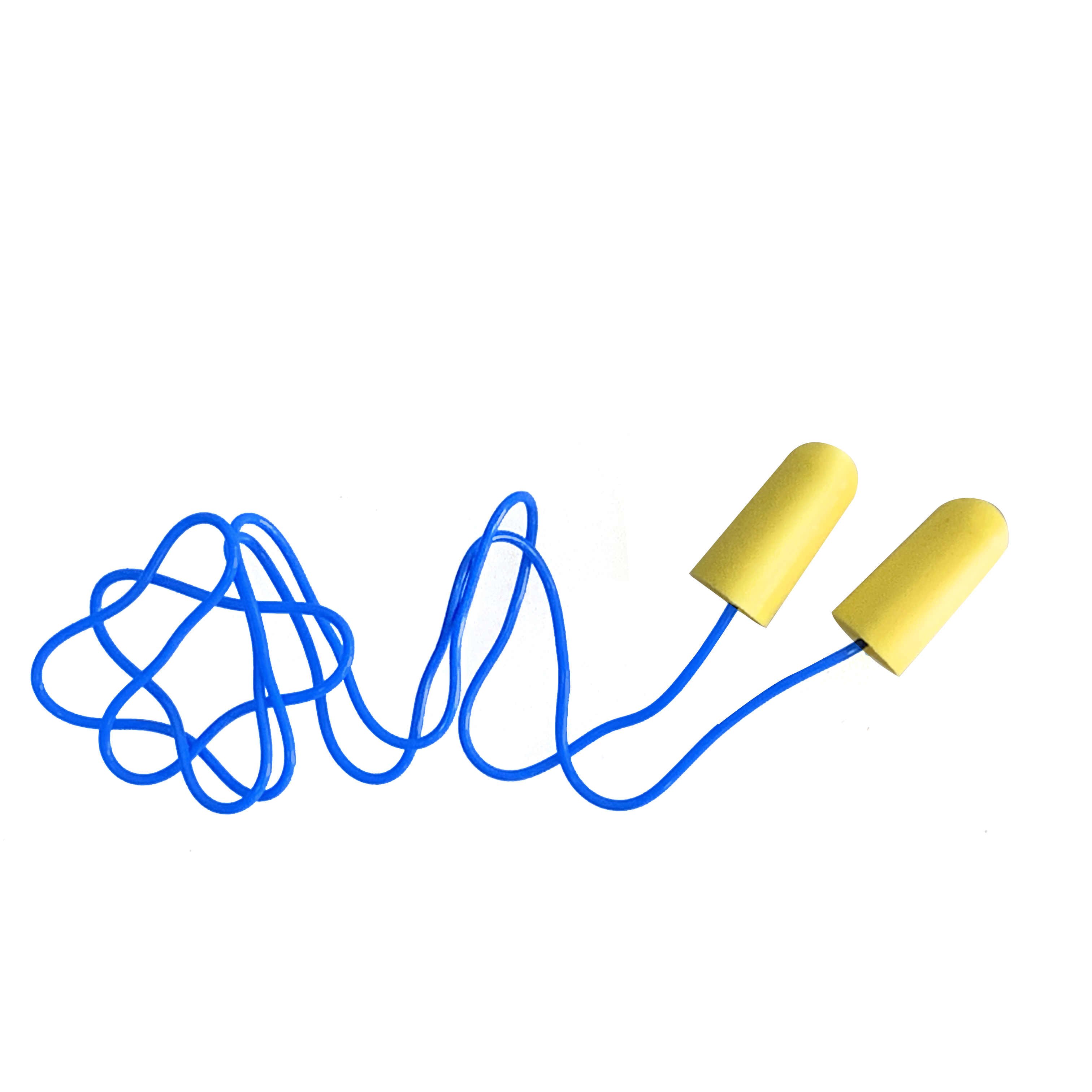 Soft PU Foam Disposable Earplugs for Hearing Protection Corded Earplugs for Work