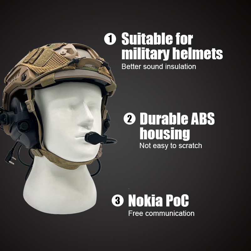OEM Soundproof Noise Cancelling Electronic Shooting Tactical Ear Muff Hearing Protection Earmuffs Ear Defender Protector