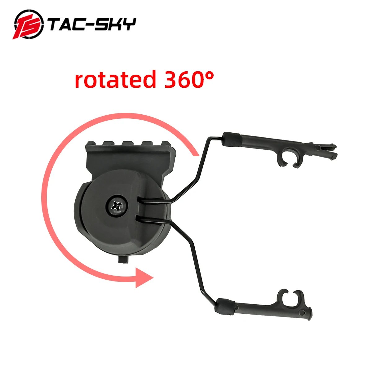 TS TAC-SKY Tactical Flashlight Mount Kit Tactical Helmet ARC Rail Adapter for Tactical Shooting