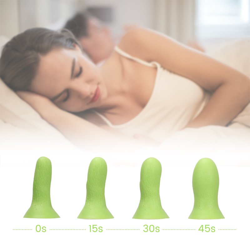 Exquisite Bottle Or Box Packing Ear Protection Lightweight And Slow Bound Disposable Earplugs