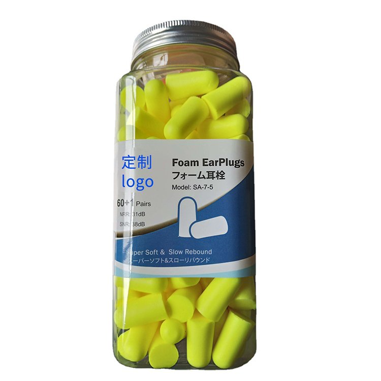 High Quality Noise Reduction Earplugs Hearing Protection SNR 34dB Bullet Shape Pu Foam Earplugs Rar Plugs