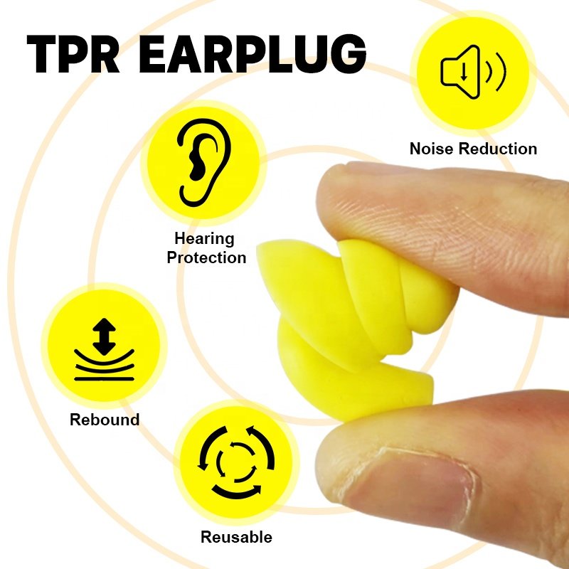 silicone Ear plugs for Reusable noise reduction and sleep and swimming ear plug