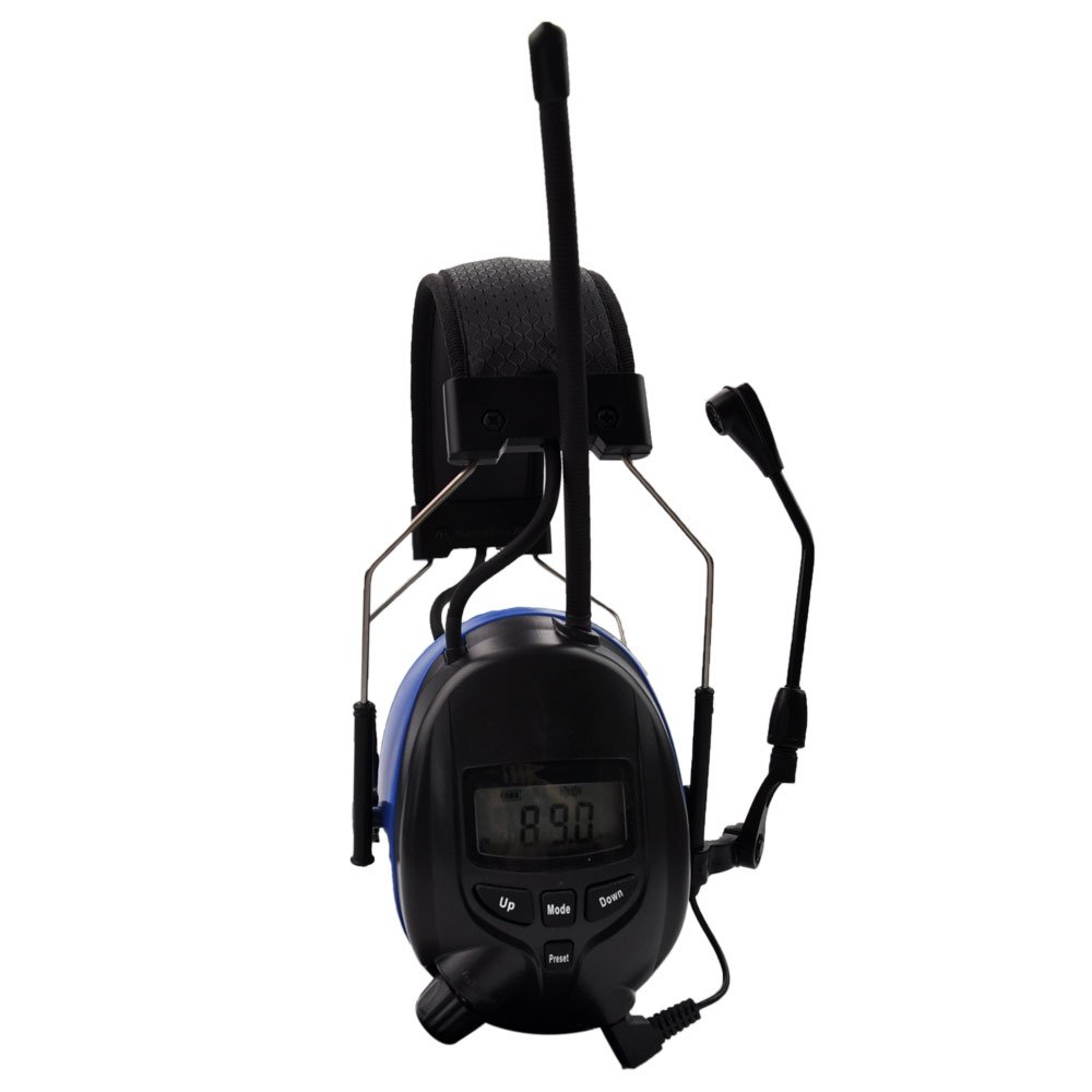 Hearing protection noise reduction wireless connected two-way radio group communication earmuffs