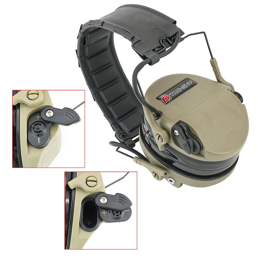 TS TAC-SKY Tactical Electronic Earmuffs Foldable SORDIN Ultra IPSC Outdoor Hunting Shooting Ear Protection Tactical Headset