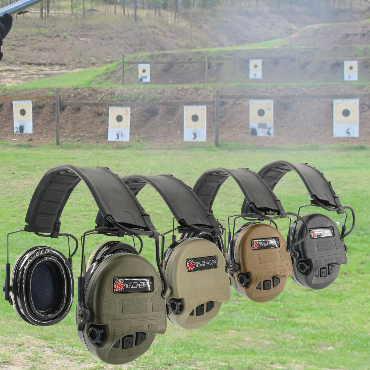 TS TAC-SKY Tactical Electronic Earmuffs Foldable SORDIN Ultra IPSC Outdoor Hunting Shooting Ear Protection Tactical Headset