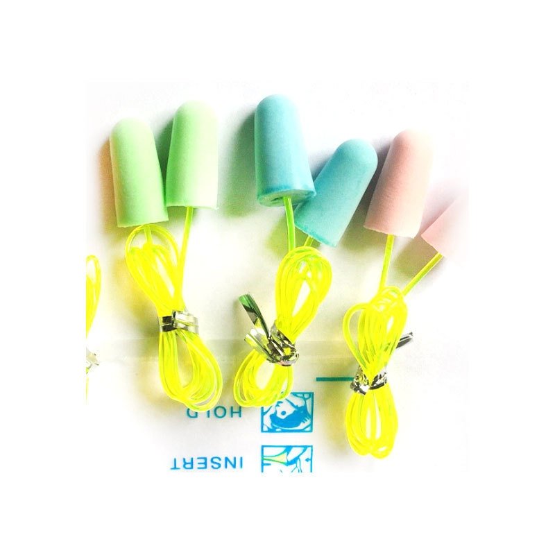 Factory Cheap Random Color Soundproof Ear Plugs Slow Pu Foam Rebound Earbuds For Hearing Protection