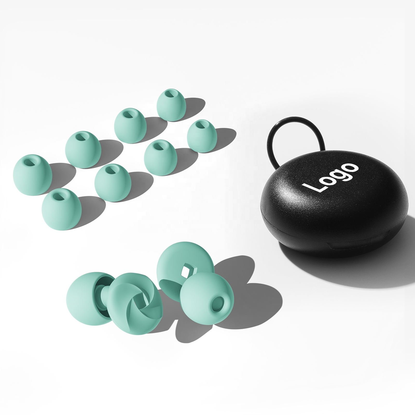 4 size Ear Plugs Water Proof Noise Cancelling Hearing Protection Ear Tunnel Plug Ear Plugs for sleeping