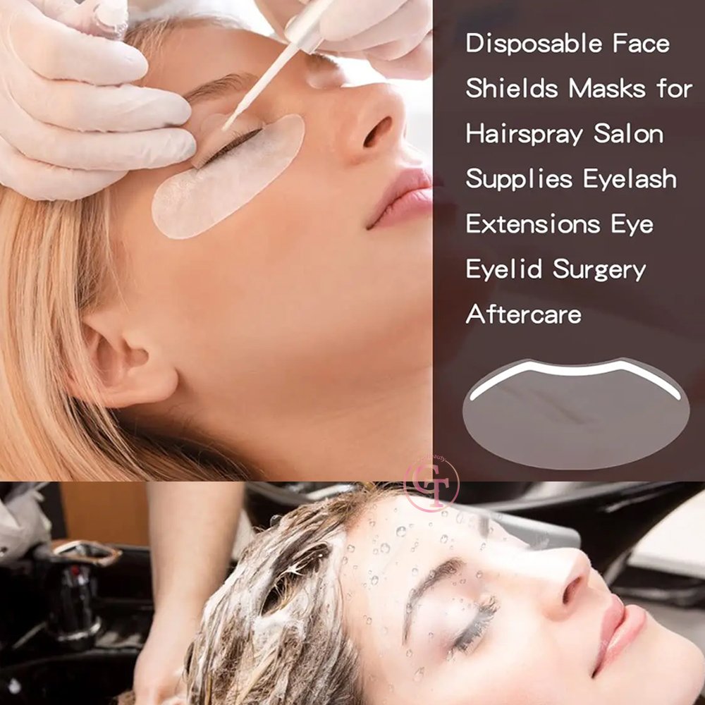 Disposable PMU Eyebrow Eyelash Protective Shower Shield Visor Face Shields for Hairspray Salon