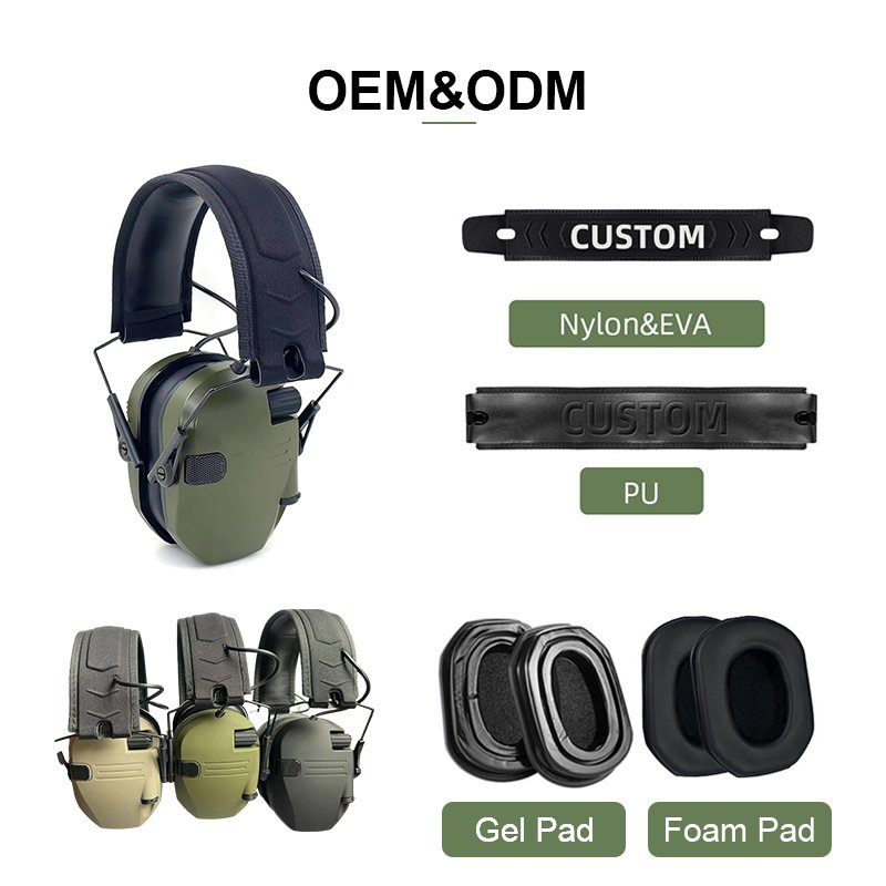 Electric Shooting Hearing Ear Protection Earmuff Electronic Shooting Cover Head Noices Protection Ear Muffs