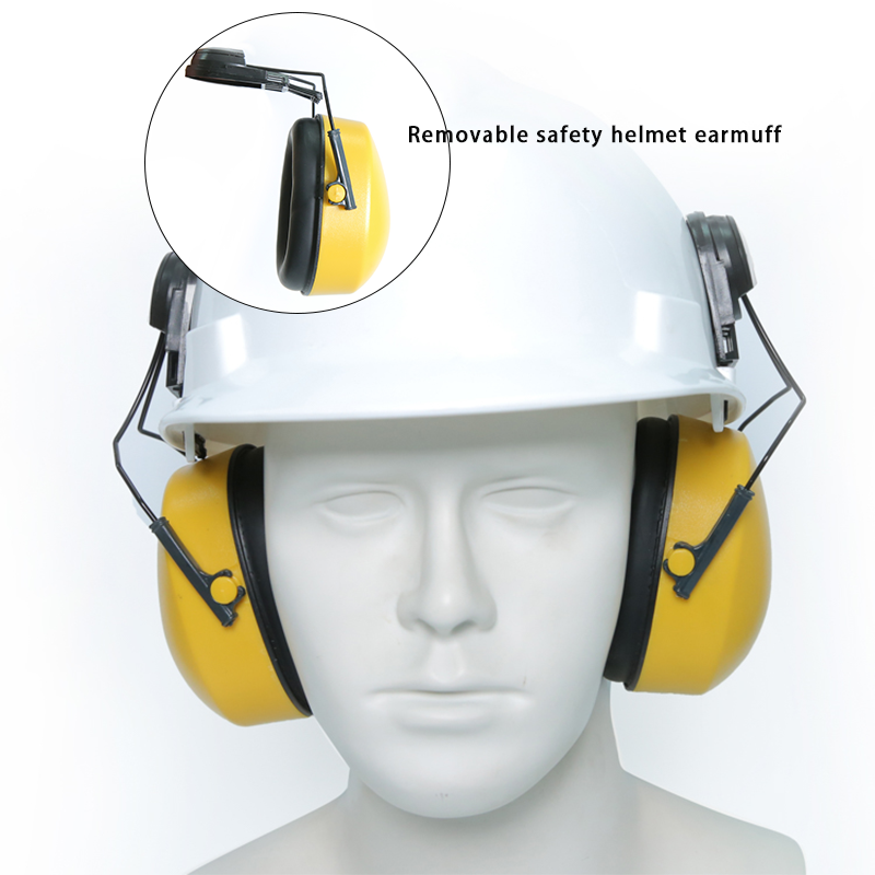 Safety Cap Earmuffs Sound Cancelling Hearing Protection Ear Muff For Industrial Site