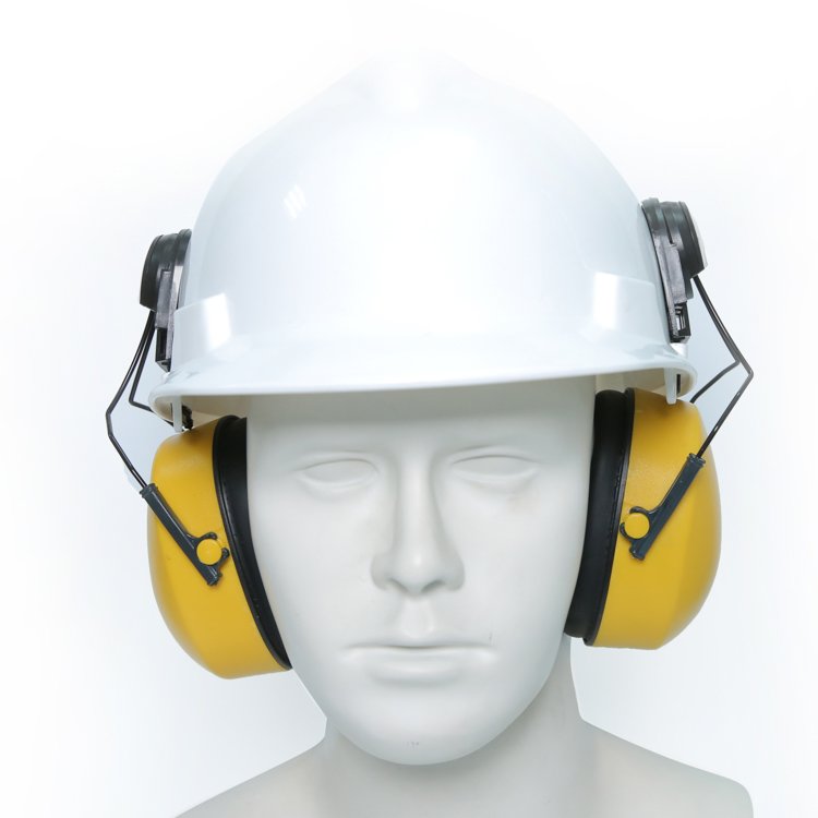 Safety Cap Earmuffs Sound Cancelling Hearing Protection Ear Muff For Industrial Site