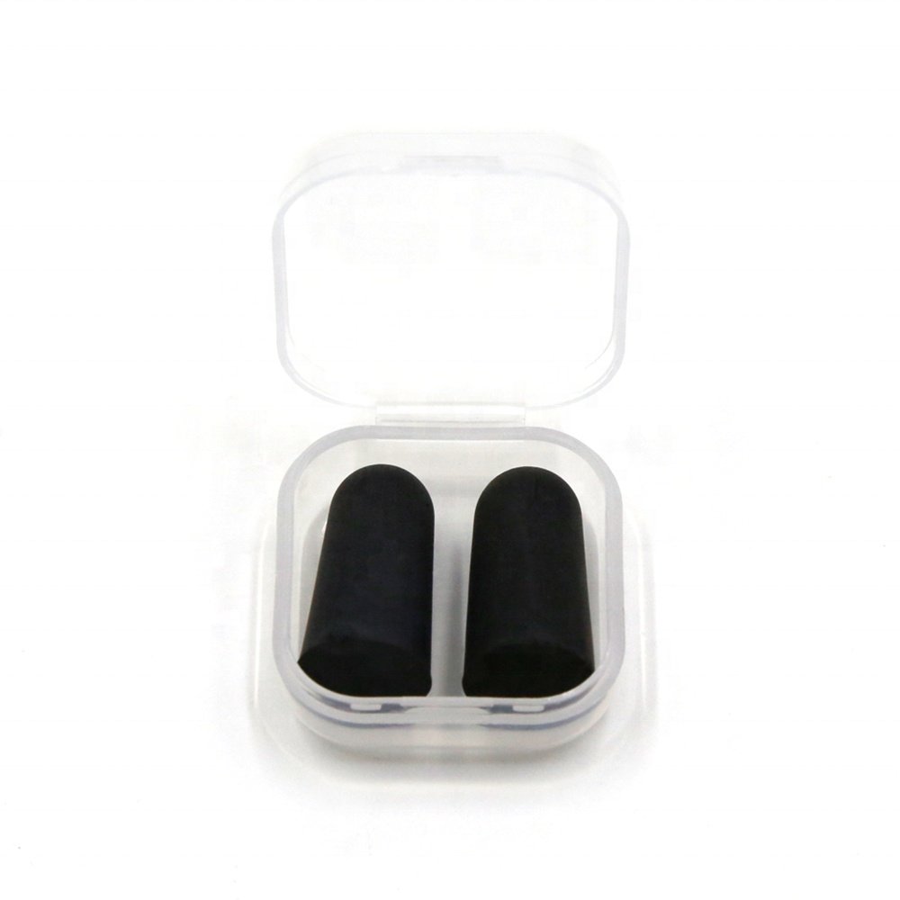 Foam Earplugs Black Ear Plugs Type Best High Quality Hearing Protection Bullet OEM In-ear Soft Foam Ear Plugs Paper Packaging