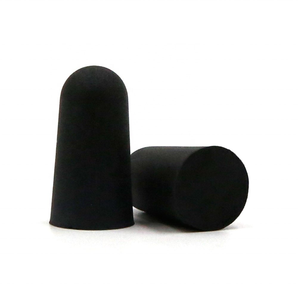 Foam Earplugs Black Ear Plugs Type Best High Quality Hearing Protection Bullet OEM In-ear Soft Foam Ear Plugs Paper Packaging