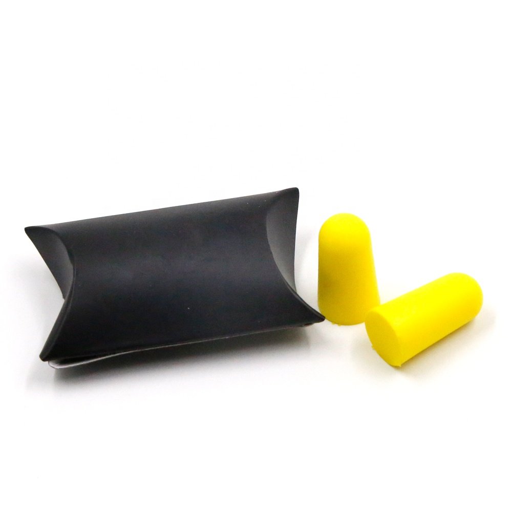Foam Earplugs Black Ear Plugs Type Best High Quality Hearing Protection Bullet OEM In-ear Soft Foam Ear Plugs Paper Packaging