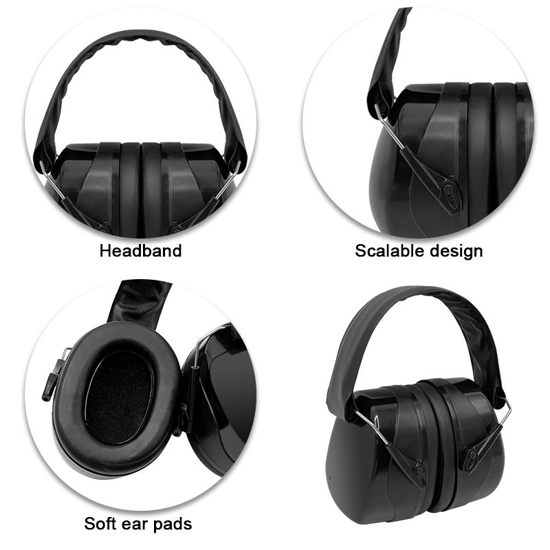 OEM GS190-X2 Safety Noise Cancellation Hearing Protectors Earmuffs Snr 38db Personal Ear Muffs Defense Equipment