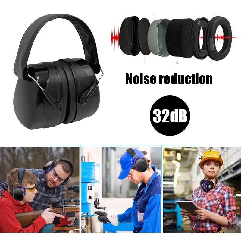 OEM GS190-X2 Safety Noise Cancellation Hearing Protectors Earmuffs Snr 38db Personal Ear Muffs Defense Equipment