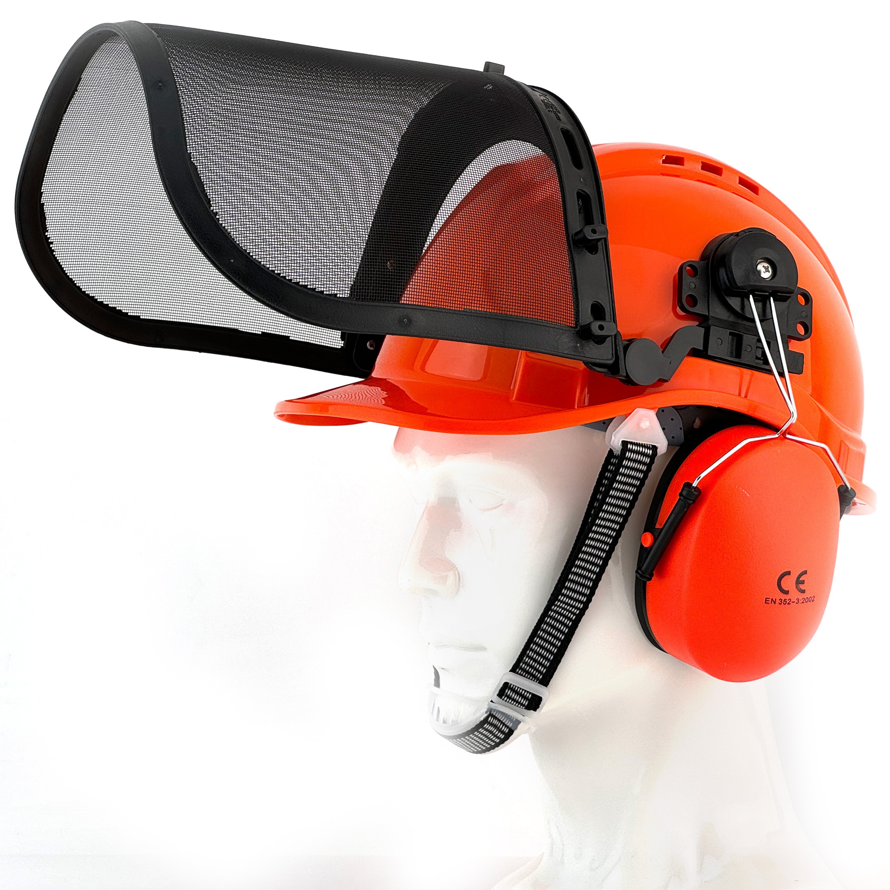 ABS Visor Vent Holes Earmuff Mesh Set Durable Hard Hat engineering construction Safety Helmet with Visor