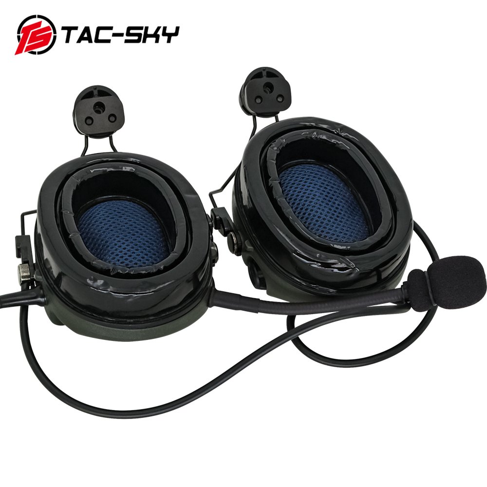 TS TAC-SKY Tactical Headset TCI LIBERATOR II Noise Reduction Pickup Shooting Headset Compatible With ARC OPS-CORE Track Helmet