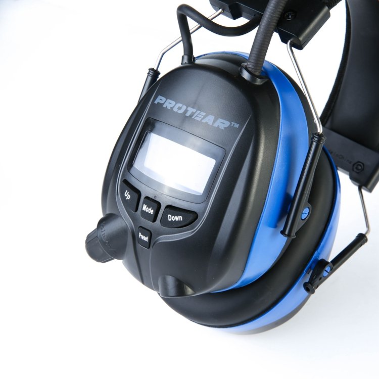 External microphone Hearing Protection BT Ear Muffs With Sound Amplification FM Radio Headphones