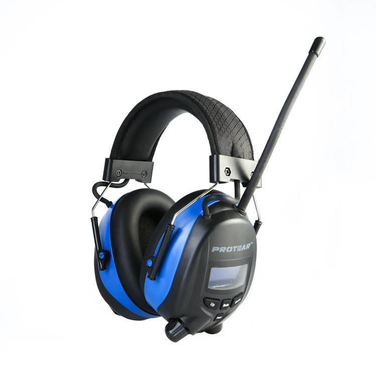 External microphone Hearing Protection BT Ear Muffs With Sound Amplification FM Radio Headphones