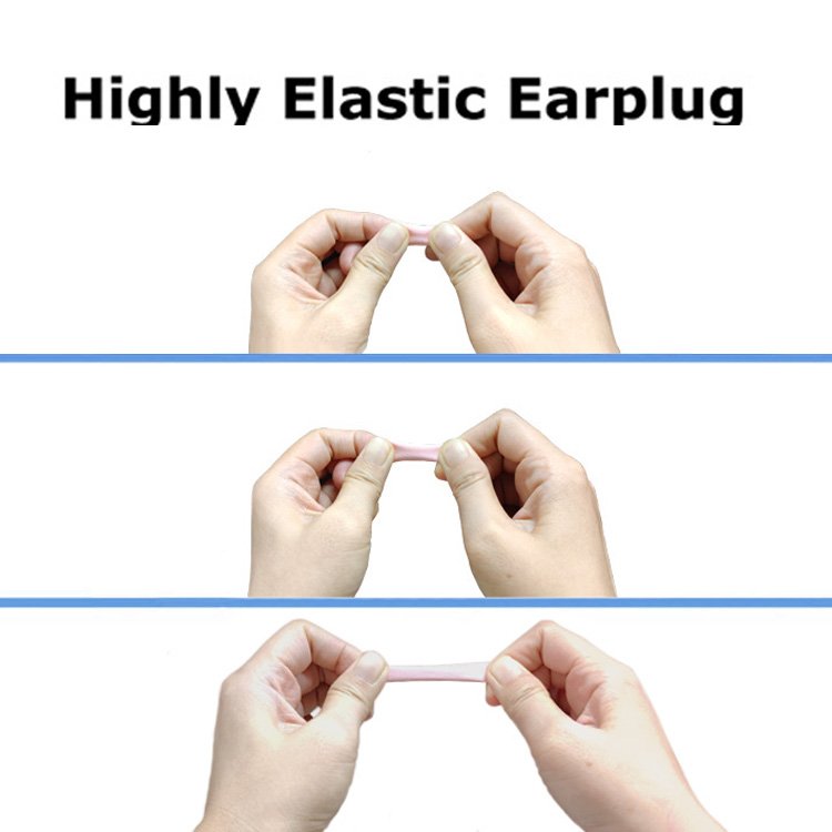 60 Pairs Sleeping Foam Ear Plugs with Carry Case Noise Cancelling Ear Plugs