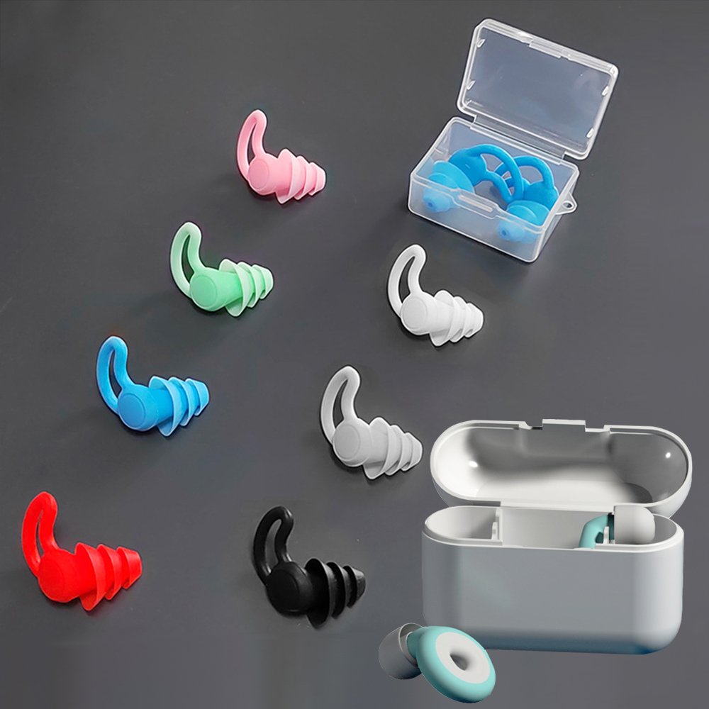 Hearing Protection Earplugs Sound Blocking Reusable Soft Sleep Silicone Ear Plugs Noise Cancelling