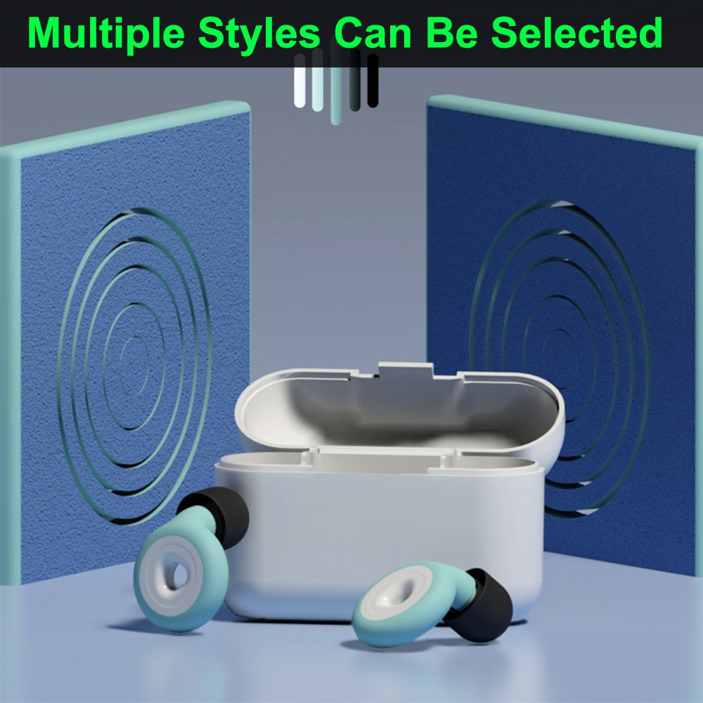 Hearing Protection Earplugs Sound Blocking Reusable Soft Sleep Silicone Ear Plugs Noise Cancelling