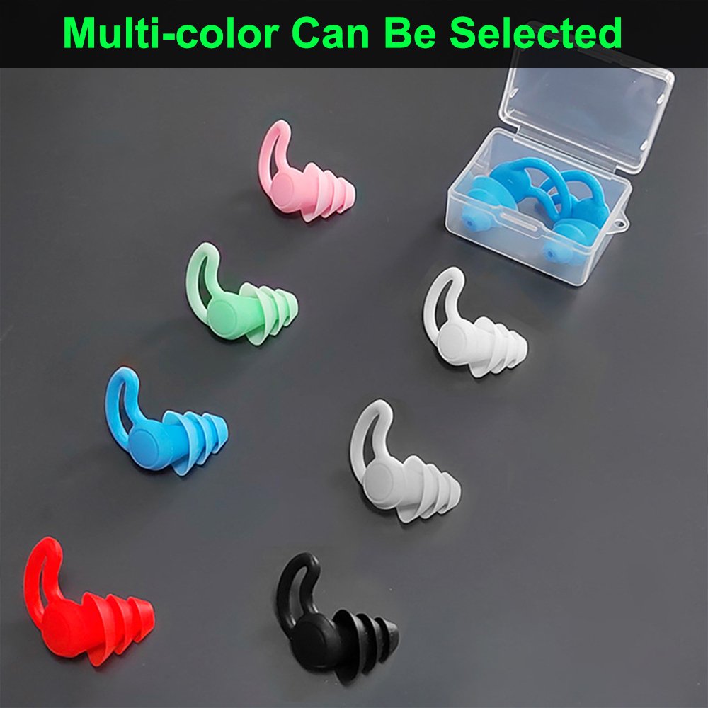 Hearing Protection Earplugs Sound Blocking Reusable Soft Sleep Silicone Ear Plugs Noise Cancelling