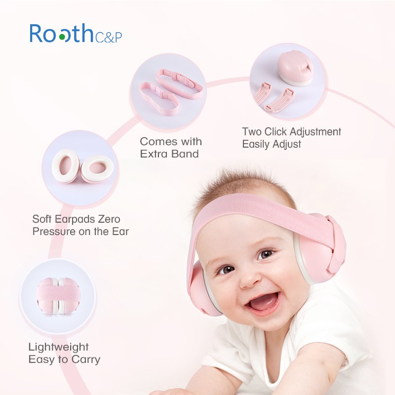 Baby Earmuffs ear protection infant Earmuff portable soft wear earmuff for infant