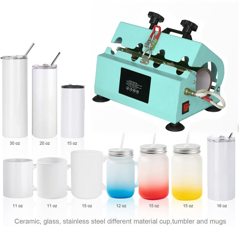 Protection USA warehouse new design press machines 110V heat press machine for Straight Sublimation Blanks Skinny Tumbler