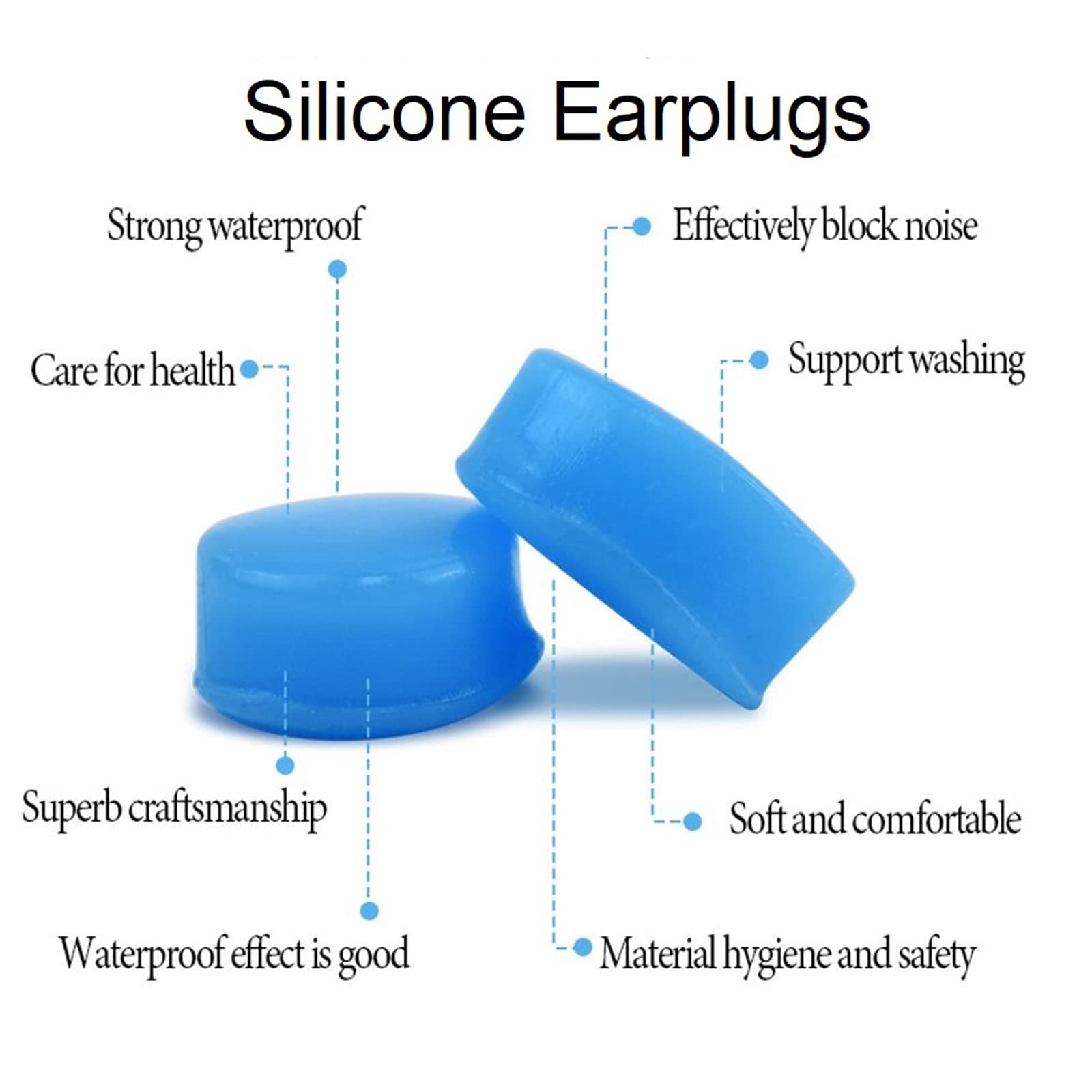High Quality Custom Silicone Earplugs Sleep Surf Waterproof Tunnel Party Noise Reducing Ear Guards Mud Hearing Protection