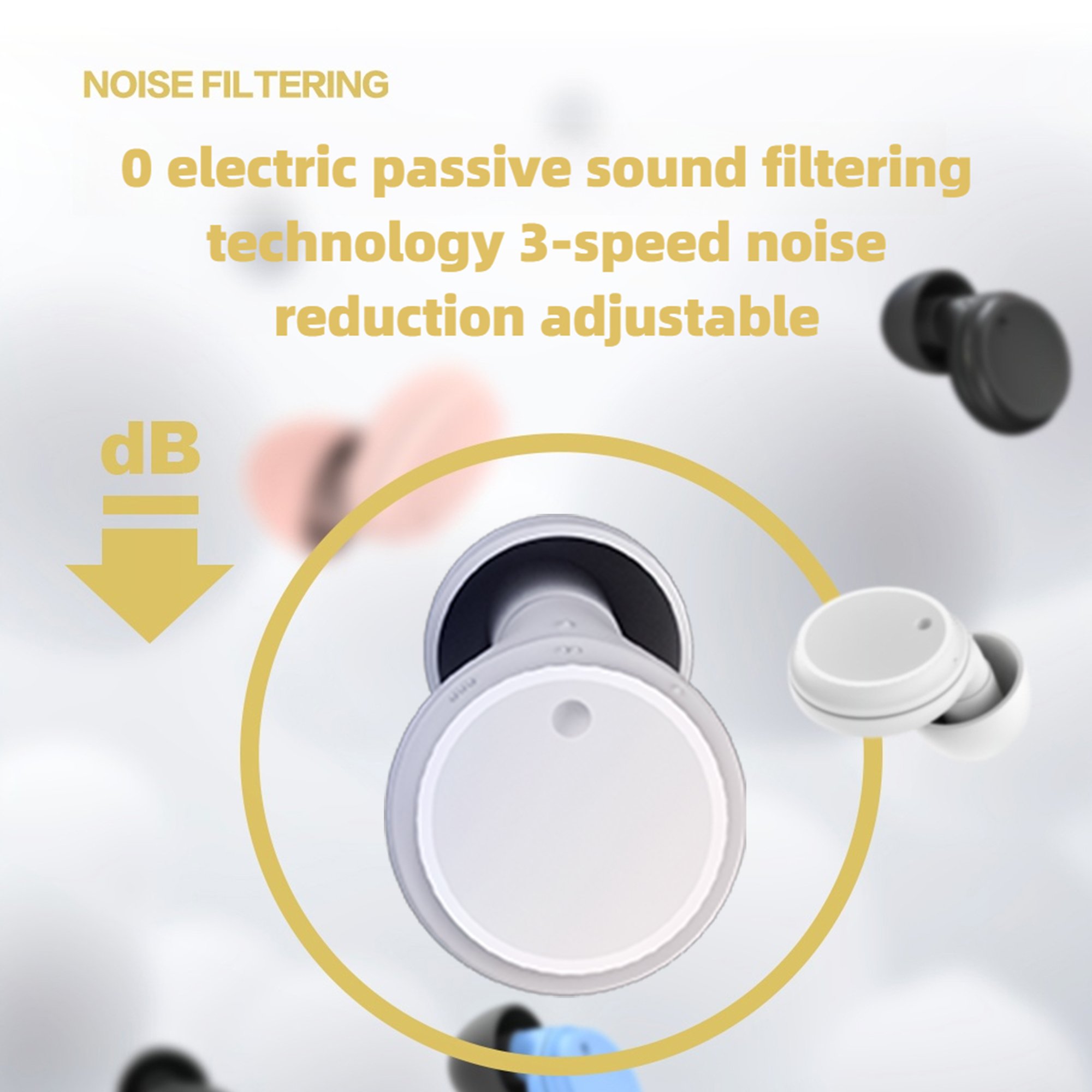 Best Selling Professional White Jade sleeping earplugs Ear Protection For Wholesale