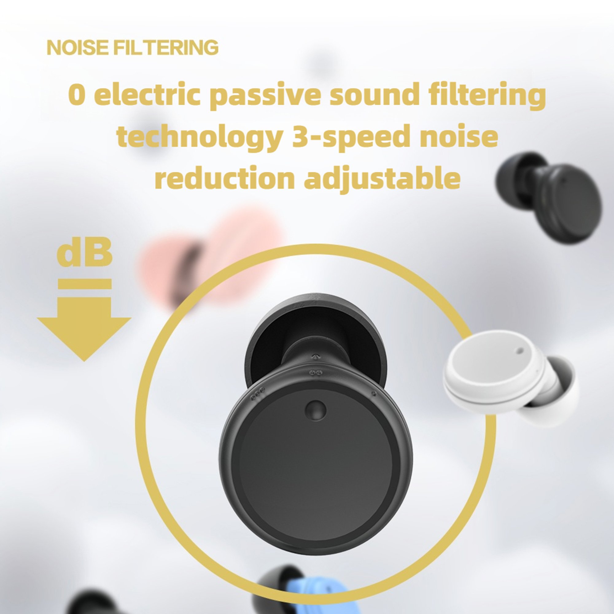 Best Selling Professional White Jade sleeping earplugs Ear Protection For Wholesale