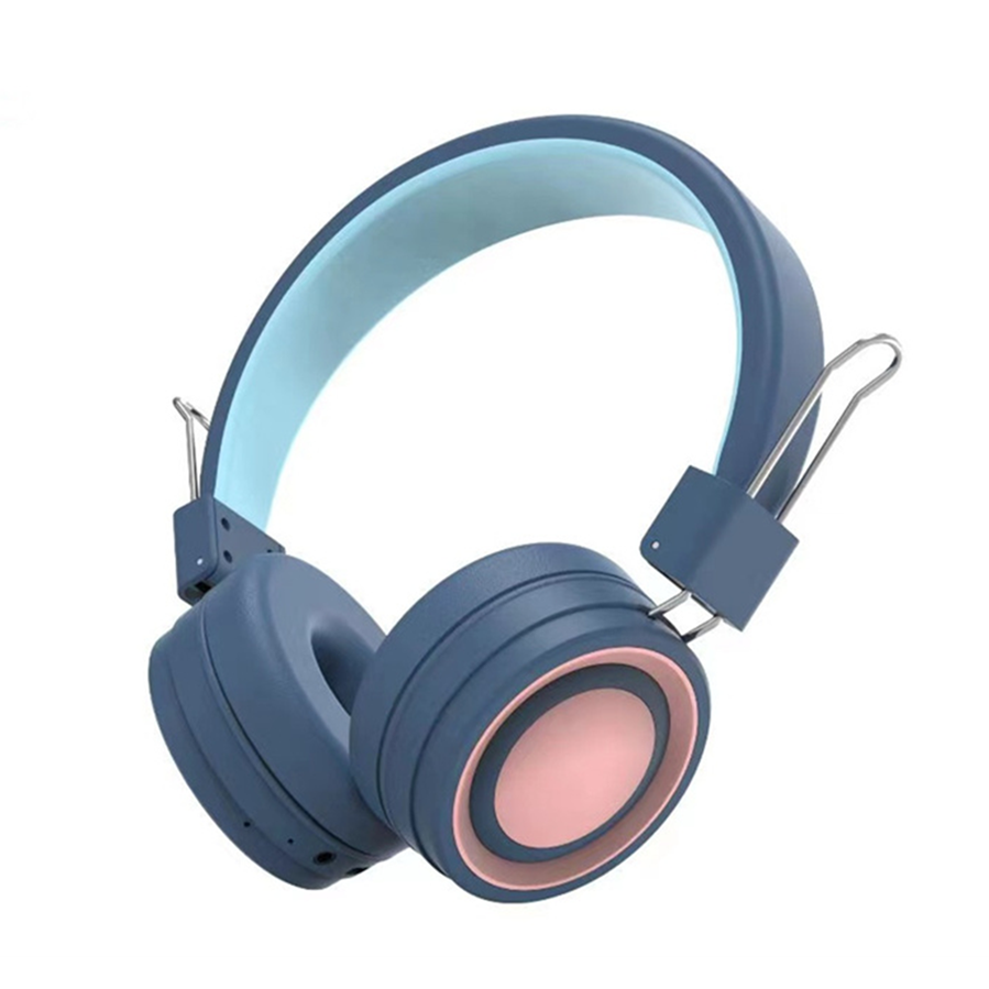 Foldable Hearing protection lightweight cute kids headphone 85db limited with microphone kids wireless headphone