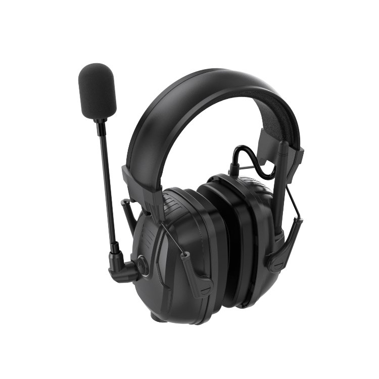 RONGXIANG CE Full Duplex Noise long distance two way radio Reduction Earmuffs 1000mAh Earmuffs Hearing Protection Airline FDM-07