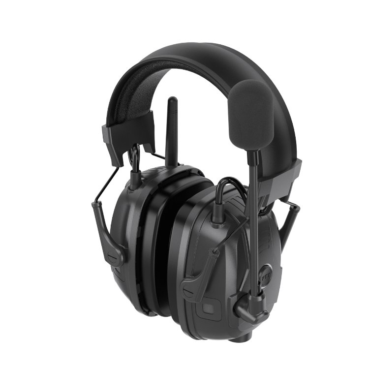 RONGXIANG CE Full Duplex Noise long distance two way radio Reduction Earmuffs 1000mAh Earmuffs Hearing Protection Airline FDM-07