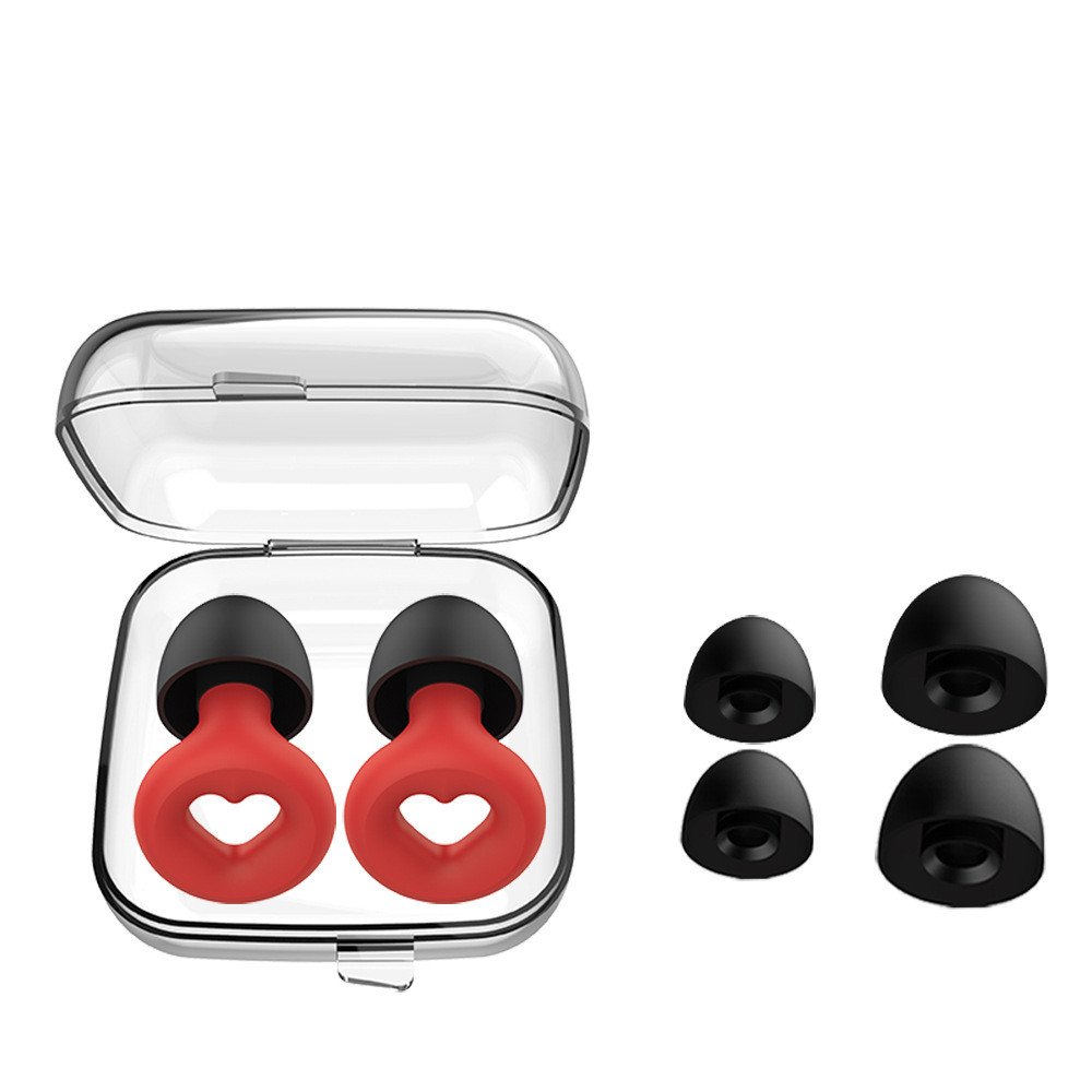 New arrive 2025 Love Shape For Girls Elastic silicone earplugs sleep ear plugs