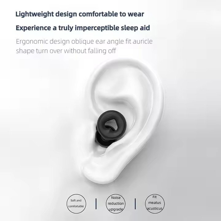 New arrive 2025 Love Shape For Girls Elastic silicone earplugs sleep ear plugs