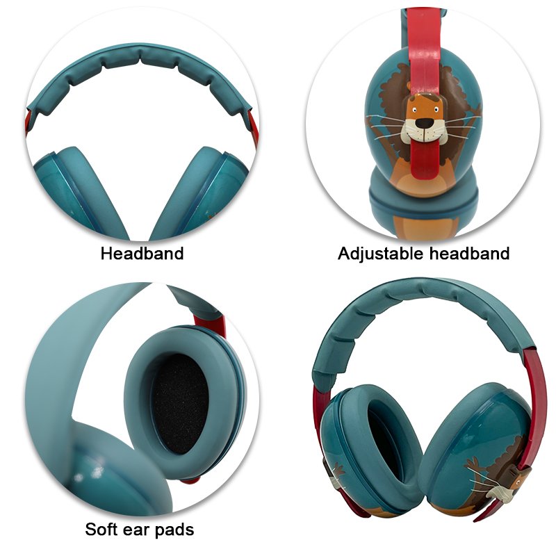 Amazo hot sell Children's Hearing Protection Earmuffs for sleeping reading travel ear protection kids ear defenders ear muffs