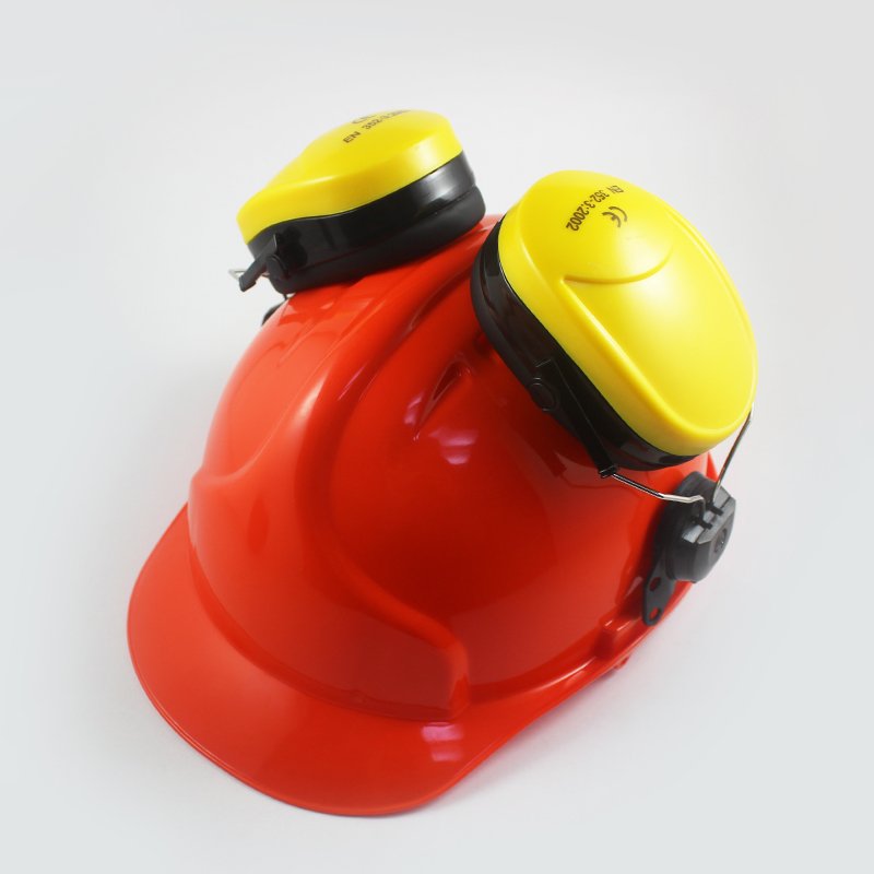 Industrial Protective Earmuffs Anti Noise Hearing Protection Safety Helmet Ear Defenders Soundproof Ear Muffs For Hard Hat