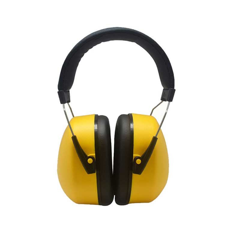 Customized yellow high noise reduction earmuffs hearing protection ABS earmuffs for industrial