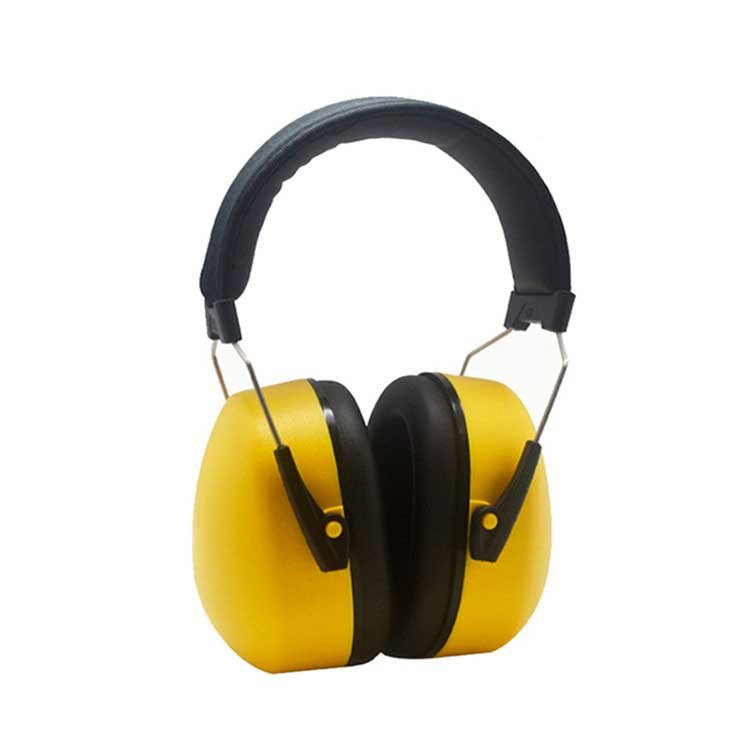 Customized yellow high noise reduction earmuffs hearing protection ABS earmuffs for industrial