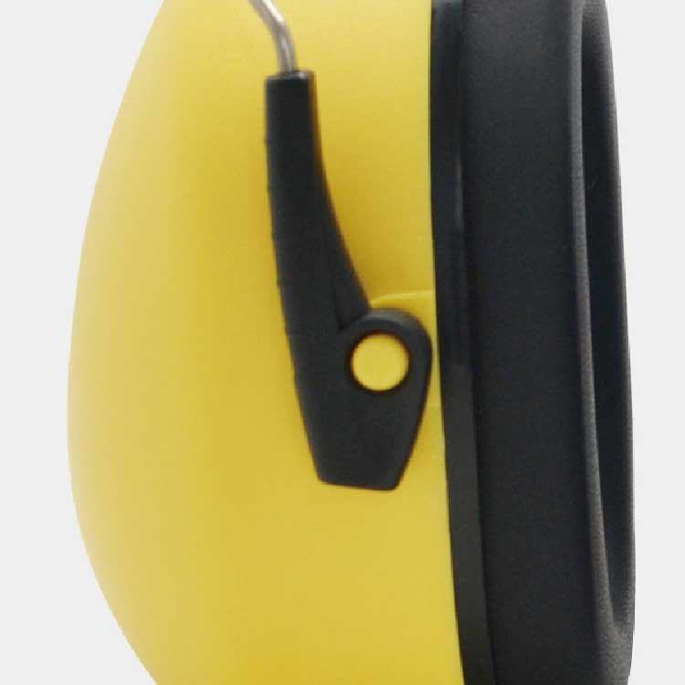 Customized yellow high noise reduction earmuffs hearing protection ABS earmuffs for industrial