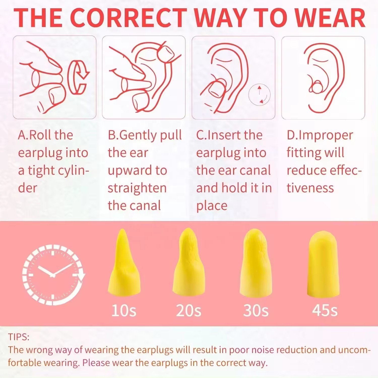 38dB Customizable Logo Hearing Protection Bullet PU Earplugs Rubber Ear Plugs Noise Reduction Sleeping Earplugs for sleep