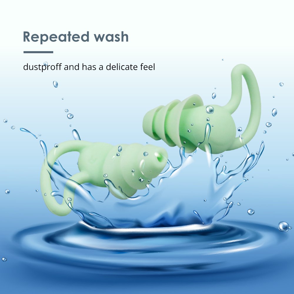 Sleeping Silicone Earplugs Reusable Earplugs Silicon Ear Plug Anti Hearing Protection Noise Reduction Waterproof Shark Tail