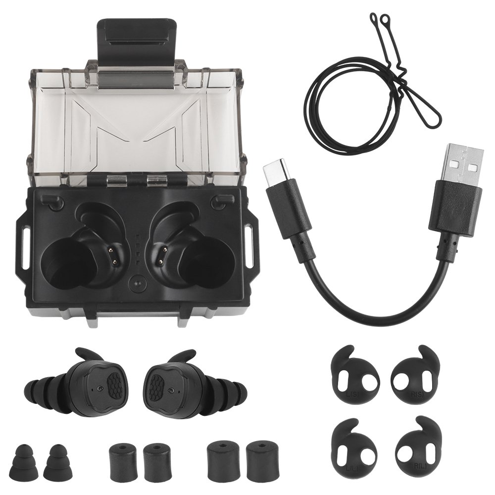 WOSPORT Bule Tooth Hearing Protection Earbuds Wireless Shooting Earphones With Noise Cancelling Sport Earbuds Headphone