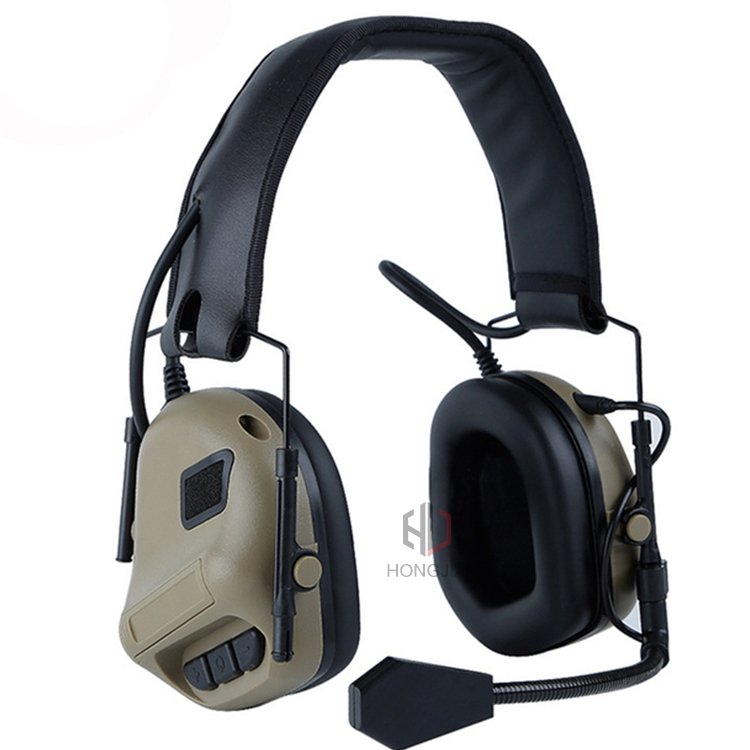 FCS AMP Communication Headset New Tactical Hearing Protection Soft Earmuffs Noise Reduction Identify Threat Equipment