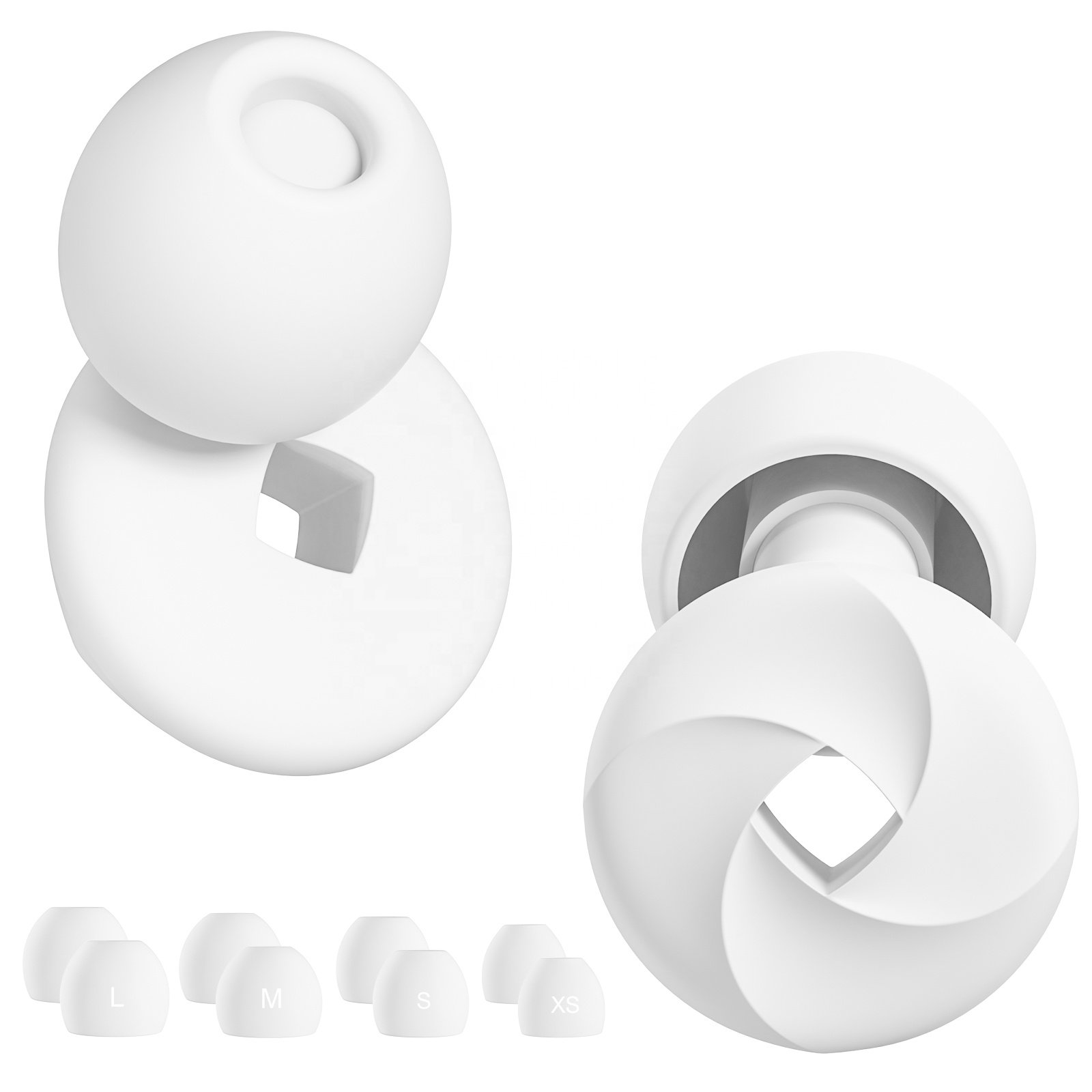 4 Sizes Soft Noise Canceling Sleep Ear Plugs Hearing Soundproof Silicone Ear Protection Ear Plug for sleeping
