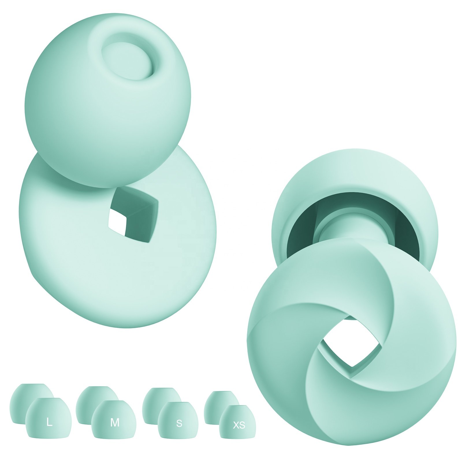 4 Sizes Soft Noise Canceling Sleep Ear Plugs Hearing Soundproof Silicone Ear Protection Ear Plug for sleeping
